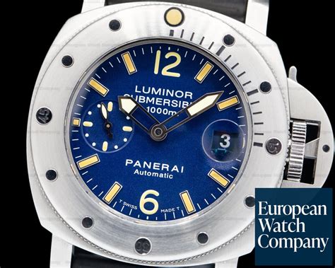 panerai 087 price|Panerai Luminor Submersible 1000m PAM087 Price, .